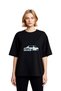 Women's Oversize T-Shirt Classic Automobile Tuning Art Print Relaxed Fit Casual Wear Modern Stylish Elegant