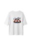 Women's Oversize Printed T-Shirt Classic Automobile Themed Relaxed Fit Short Sleeve Round Neck Casual - 2