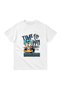 Children's Racing Themed Graphic Printed Short Sleeve T-Shirt with Winning Motif Relaxed Fit Casual Modern Stylish - 2