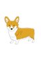 Children's T-Shirt Corgi Printed Short Sleeve Round Neck Relaxed Fit 100% Cotton Digital Printing Casual - 3