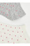 Two Mt Shop Quality Lcw Dream Pink Patterned 5-Pack Women's Booties Socks - 2