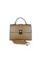 Duki Daso Beige Women's Watch Detailed Luxury Covered Hand and Shoulder Bag |   Summer T8463 Beige Single Compartment Ferm