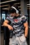 Men's Fit Gym Fitness Breathable Technical Quick Dry Slim Fit Athlete Fitness T-Shirt