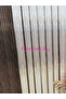 Platinum Cream Gold Detailed Panel Backdrop Curtain 1X3 Tight Pleat [Single Panel] Does Not Need Ironing, Suitable for Any Room - 6