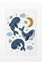 Whale Patterned 3D Digital Printed Teen Children's Unisex Fleece Tv Blanket - 5