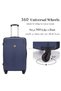 4-Piece ABS Hard Shell Luggage Set for Family, 20/24/28/32 Inch, TSA-Approved Lock, 360° Silent Spinner Wheels, 3-Level Adjustable Handle, Unisex for Men Women - 6