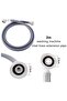 Universal washing machine hose 2 meters gray - 2