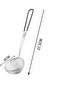 3-piece hot pot strainer set, stainless steel, non-slip handle, black. - 5
