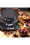 6-piece metal cake mold set, easy to clean, suitable for fondant cookies, black. - 3