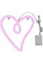 Heart Neon Light Dual Power Supply Retro Waterproof LED Neon Lamp for Living Room Valentine's Day Party Bar Decor Pink Light