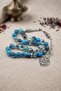Natural Agate Stone 33 Prayer Beads with Metal Tassel 10mm Sphere Cut 902810 - 2