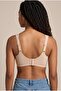 C Cup Seamless Gathering Bra Without Underwire – Removable Pads, Wide Side Support for Everyday Comfort - 2