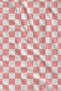 Retro Pink and White Checkered Border Patterned 70X150 Beach Towel - Digital Printed Bath Towel - 3