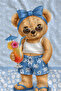 Skate Time Skateboarder Teddy Bear Patterned 70X150 Beach Towel - Digital Printed Fade-Resistant Bath Towel - 3