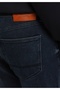 Slim Fit Men's Blue Black Denim Jean Trousers - 7