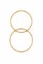 Gold Metal Double Ring Bag Handle – 11 cm Ring Diameter, Accessory for Knitting and Macrame Bag Making