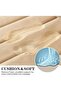 Beige Memory Foam Bathroom Rug Set 3 Piece, Non Slip Extra Soft Absorbent Bath Mats, Machine - 4