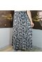 Elastic Waist 3-Layer Ruffle Viscose Fabric Skirt, Mevlana Long Cotton Skirt, Size 38-44 - 4