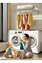 Wall Mountedclothes Drying Rack Foldable, Rust Resistant Accordion Retractable Drying Rack,Laundry/Bathroom Tower Towel Rack, Portable Clothes Drying Rack - 3