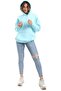 womens Fleeced Plain-36W24W30324 Sweatshirt - 6