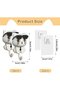 Self-adhesive wall hooks - Cat hooks - Storage and organization - Sunglasses style - 2-pack - White - 4