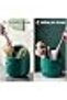 1.28 Gal Mini Desktop Trash Can with Lid, Cute Little Dinosaur Countertop Garbage Bin, Plastic Tiny - 2
