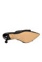 Black Straw Knitted Detailed Thin Heeled Women's Slippers 0191401 Z - 5