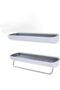 Bathroom Shelves Self Adhesive, 2Pcs Removable Towel Holder,Rustproof Shower Caddy, No Dril