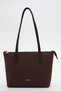 Benetton Women's Shoulder Bag Burgundy-Brown Bnt1938