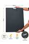 50X70 cm 3 mm Mdf Secretarial Drawing Pad Set with 10 Pieces of 120 Gr Painting Paper and 5-Piece Graded Pencil Set - 3