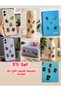 5-Piece 3D Silicone Sticker Set – Decorative Figured Stickers with Double-Sided Tape – Notebook, Pen Holder, Phone, Etc. Cute Fruits