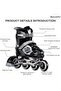 Inline Skates, Breathable and Comfortable Beginner Roller Skates with Flashing Wheels, 4 Si - 3