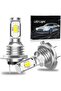 H7 LED Headlight Bulbs 6000K Cool White, Plug and Play Low Beam High Beam Fog Light, Canbus E