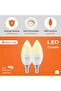 شمعة LED بقوة 5 واط طراز C37 E14 - عبوة من 6 قطع، 6500 كلفن ضوء نهاري - موفرة للطاقة تعادل 35 واط، إضاءة غير قابلة للتعتيم - 3