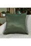 Belchior Silk Home Plain Square Shaped Decorative Cushion Green 43 x 43cm 400603 - 2