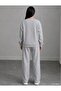 Women's Tube Neck Cycling Collar 2-Piece Pack Gray-Black Bottom/Top Track Suit Set - 2
