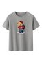 Women's Gray Teddy Bear Printed T-Shirt Life Is a Journey Comfortable Fit Cotton - 2