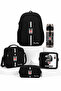 Licensed 5-Piece School Bag Set Backpack Lunch Box Pen Holder Water Bottle Lunch Container