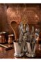 Copper Hammered Spoon Holder - 4