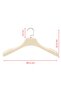 Coat Clothes Hanger 10 Pcs Cream Color 39 cm Wide Shoulder Premium Thick Hanger Wide Sturdy Hook - 6