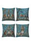 Leopard Patterned 4-Piece Throw Pillow Cover Set - 3