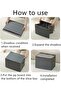 Foldable Under Bed Shoe Organizer with Clear Cover, Storage Box with Adjustable Dividers for 12 Pair - 5