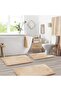 Bathroom Rug Sets, Ultra Soft Non Slip Absorbent Memory Foam Bath Mat Set with PVC Backing, E - 2