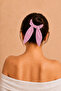 مشبك شعر مطاطي قوي باللونين الوردي والأبيض من Pötikare Kuyruklu Scrunchie - 2