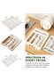 Kitchen Drawer Organizer Adjustable Utensils Silverware Tray for Cuttlery Organization Spoon Knife a - 3