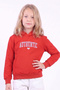 Girl's Printed Kangaroo Pocket Long Sleeve Hooded Sweatshirt - 3