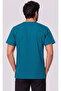 Men's Envelope Collar Smoked, Khaki Green, Petrol Blue, Petrol Green Lycra Belinda Fabric Scrubs Single Top - 5