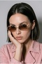 Soren 48 Ekartman Oval Frameless Gold Metal Women's Sunglasses Design Uv400 Protected - 2