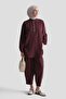 Sea Shell Detailed Suit in Burgundy - 3