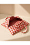 Red Gingham Double-Sided Borcam, Pot and Storage Container Carrying Bag - 2